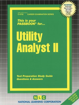 cover image of Utility Analyst II